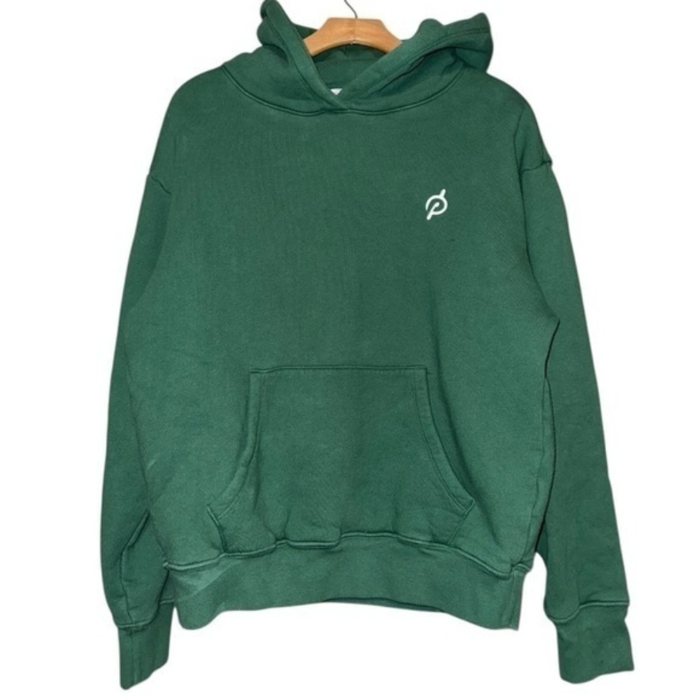 Peloton Uni-Sex Size S Green Cooldown Fleece Hoodie Sweatshirt